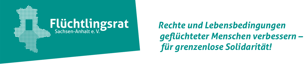 Logo des Flüchtlingsrats Sachsen-Anhalt